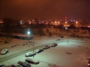 ozorków nocą