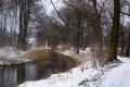 Rzeka Bzura zimą
